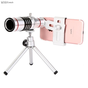 Lente universal con trípode telescopio celulares monocular 18x