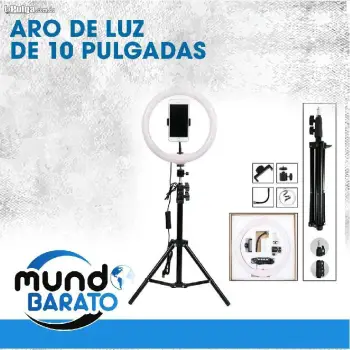 Anillo aro de luz 10 pulgadas led  tripode soy tienda