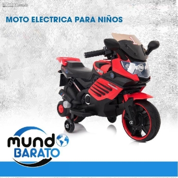 Moto para niño electrica motor recargable juguete aro con luces