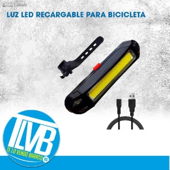 Luz led usb recargable para bicicleta led rojo 100 lúmenes bike mtb