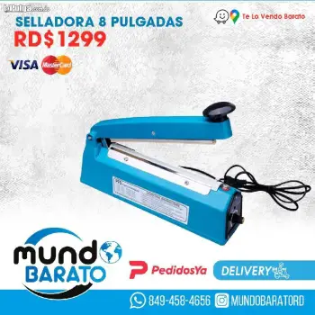 Selladora de fundas 8 pulgadas 20 cm profesional duradera