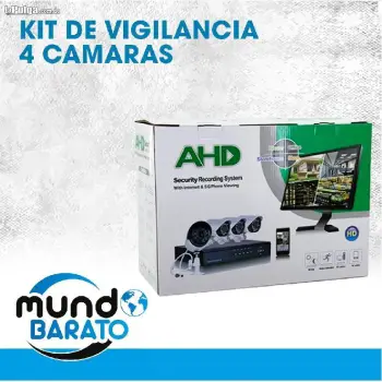 Kit de 4 camaras de seguridad full hd 4k dvr cctv vigilancia