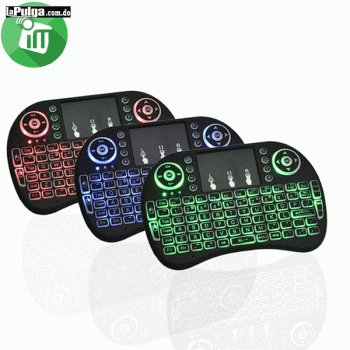 Mini teclados para smart tv pc o laptop multi color y rgb pidelo ahora