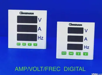 Amperimetro voltimetro frecuencimetro digital