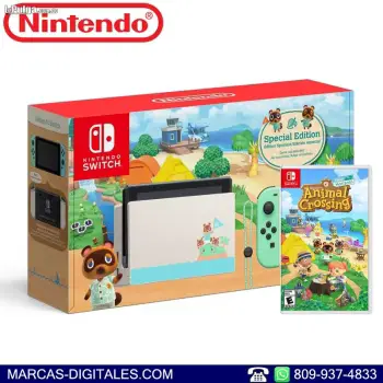 Nintendo switch edicion especial animal crossing y juego fisico