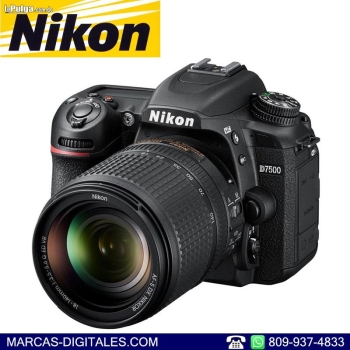 Nikon d7500 con lente 18-140mm vr camara profesional dslr uhd 4k