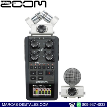 Zoom h6 grabadora digital de audio profesional de 6 canales