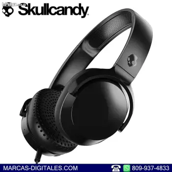 Skullcandy riff audifonos con microfono en cable color negro