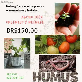 Abono humus de lombriz  organico