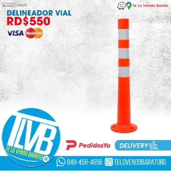 Delineador de camino de poste con reflectante vial seguridad cono