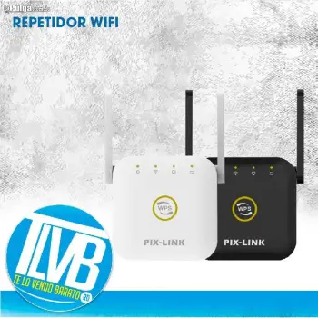 Repetidor wifi inalámbrico pixlink wr22 300mbps amplificador largo