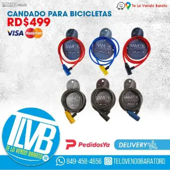 Candado para bicicleta con llave