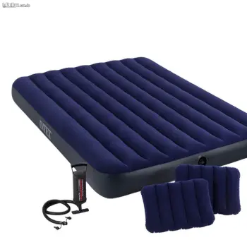 Colchon inflable intex  bomba inflador. cama de aire portatil viajero