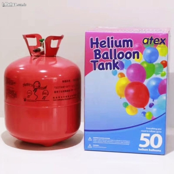 Tanque de helio para inflar globos gas elio 50 globos