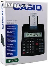 Calculadora con bobina casio hr-150rc - negro