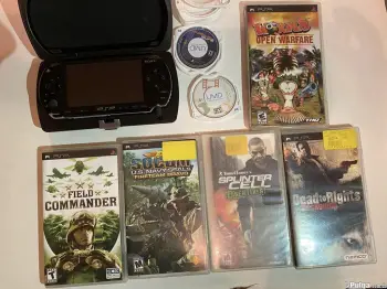 Psp cargador protector portátil cable 7 juegos