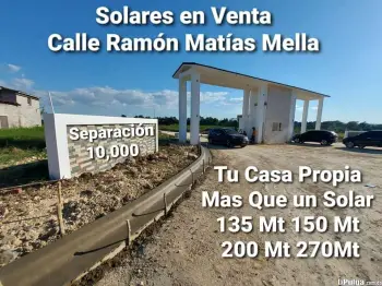 Residencial don marcos venta de solares en villa mella económico