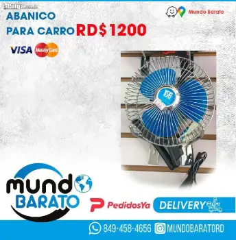 Ventilador para carro abanico auto vehiculo camion