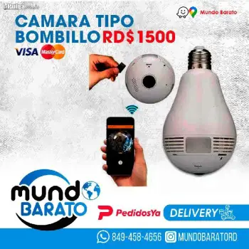 Camara espia tipo bombillo wifi wiifi