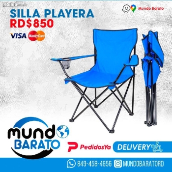 Silla plegable playa tela silla playera con portavasos camping patio d
