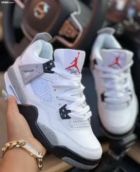 Tenis jordan retro 4 white cement 2k24