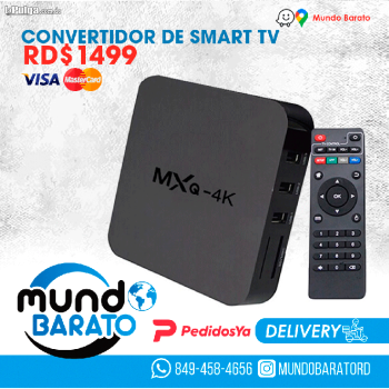 Smart tv box 4k ucd 3840x2160 mxq pro convertidor