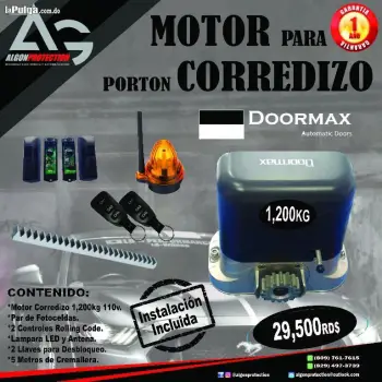 Motor doormax portón marquesina instalación incluida