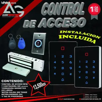 Kit control de acceso instalación incluida