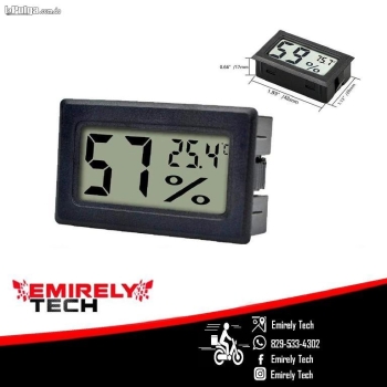 Termometro lcd digital higrometro sonda temperatura humedad