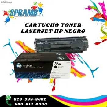 Cartucho toner laserjet hp 36a negro