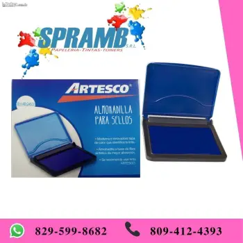 Almohadilla para sellos artesco azul