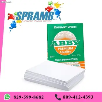 Resma papel bond carta 8 1/2 x 11 abby premium