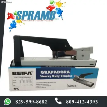 Grapadora de uso pesado beifa 100 hojas/2000 grapas