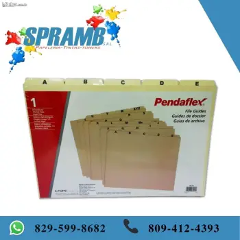 Pendaflex guías de archivos alfabéticos