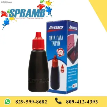 Tinta para tampon 30 ml artesco rojo