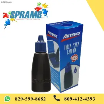 Tinta para tampon azul botella x 30ml