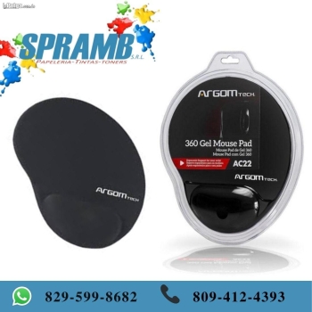 Argom - mouse pad 360 en gel negro.