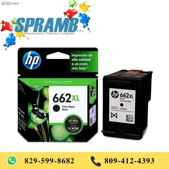 Cartucho de tinta hp 662 xl negro