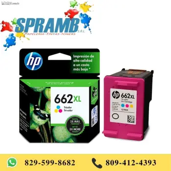 Cartucho original hp 662xl tricolor