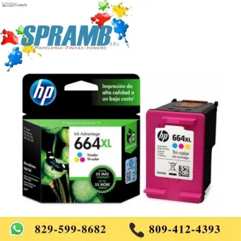 Cartucho hp 664xl tricolor