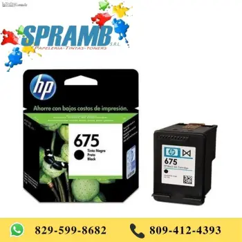 Cartucho de tinta hp 675xl negra original