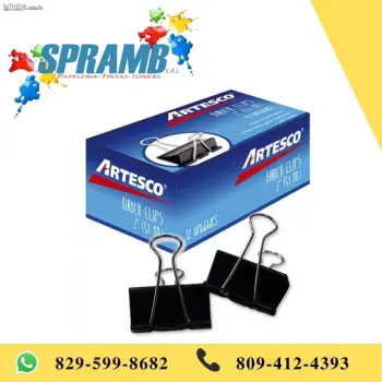 Binder clip de 2 51 mm caja x 12 unds artesco