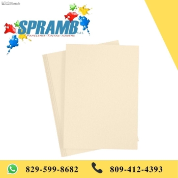 Resma de papel de hilo crema 8x11 500/1