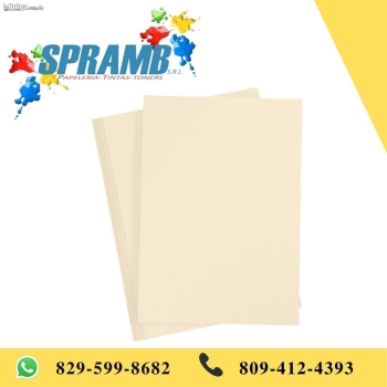Resma de papel de hilo crema 8x11 500/1