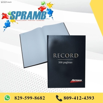Libros record 500 pags. 188 x 273mm
