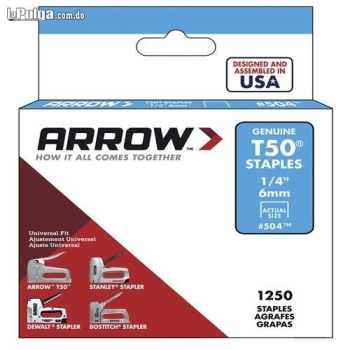 Arrow t50 caja de grapas 1000 unidades
