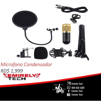 Microfono condensador profesional de estudio kit grabación