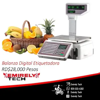Balanza etiquetadora label 30kg bascula peso