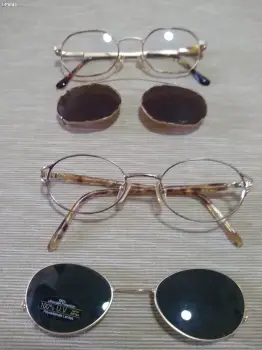 Monturas para lentes recetados con clip de sol