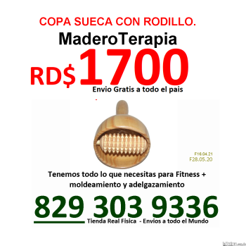 Copa sueca copa zueca para masajes maderoterapia colombiana importada